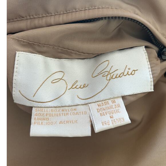 Blue Studio Reversible Faux Fur Leopard Jacket Women’s M Beige Oversized - Picture 5 of 6